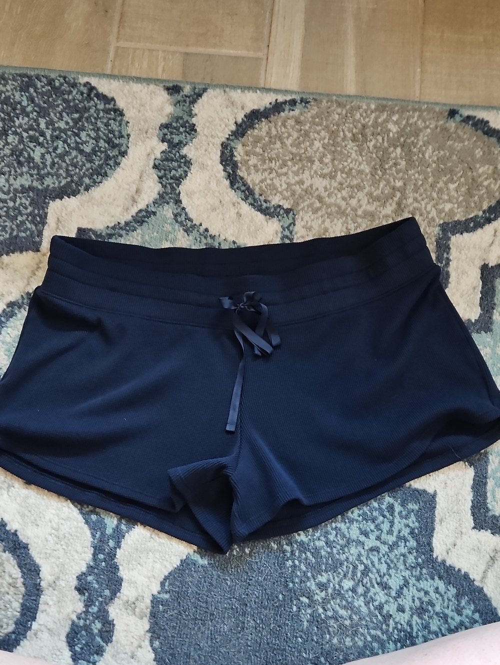 Gilly Hicks Navy Pajama Drawstring Shorts